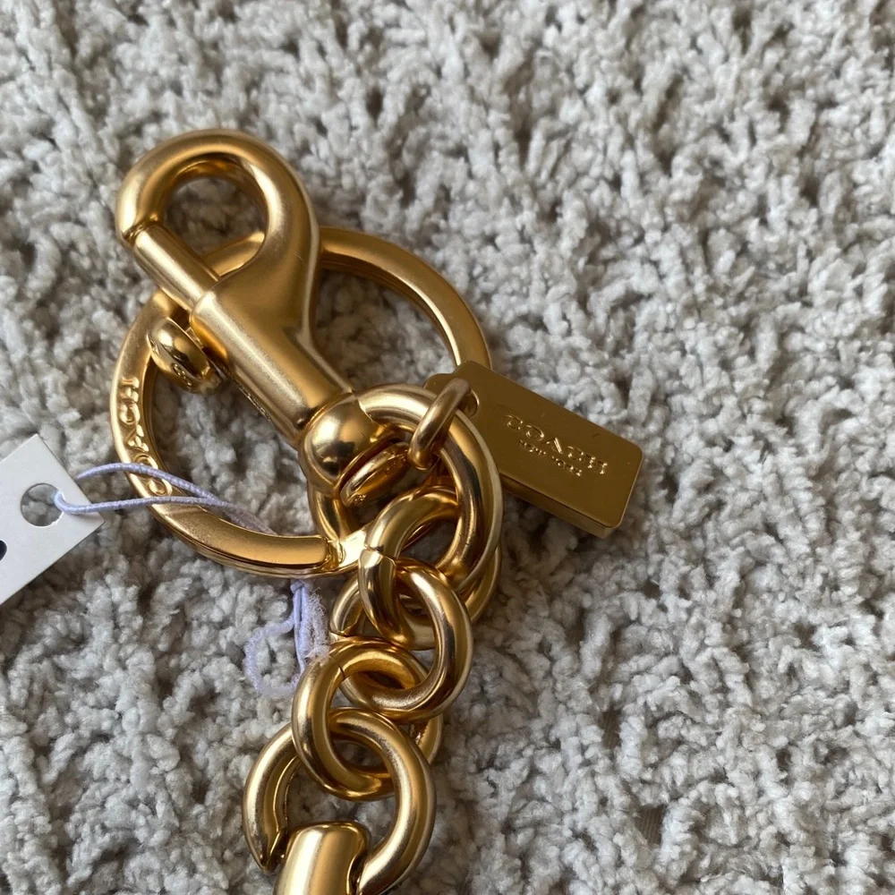 COACH Gold & Pink Cherry Charm - Picture 4 of 6